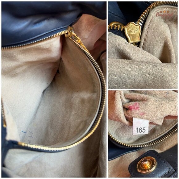 Authentic PRADA Baltico (Blue) Calf Leather Two Way Large Tote Bag - Picture 12 of 13